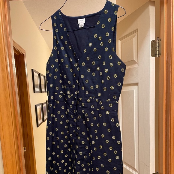 J.Crew sleeveless, size 6 blue and yellow - Picture 1 of 4